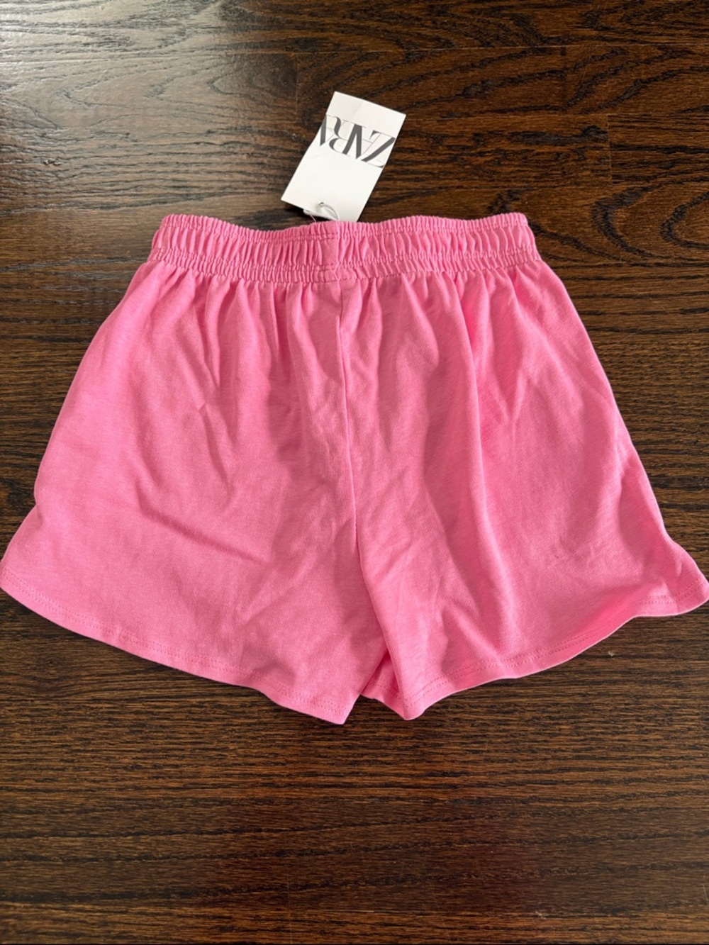 Zara Pink Drawstring Elastic-Waist Girls' Athletic Shorts - Picture 5 of 5